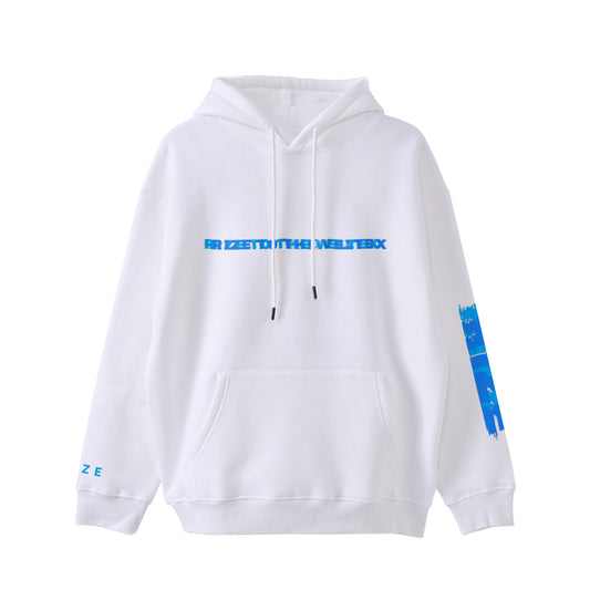 RIZE VINTAGE LETTER LOGO SETUP HOODIE -WHITE-