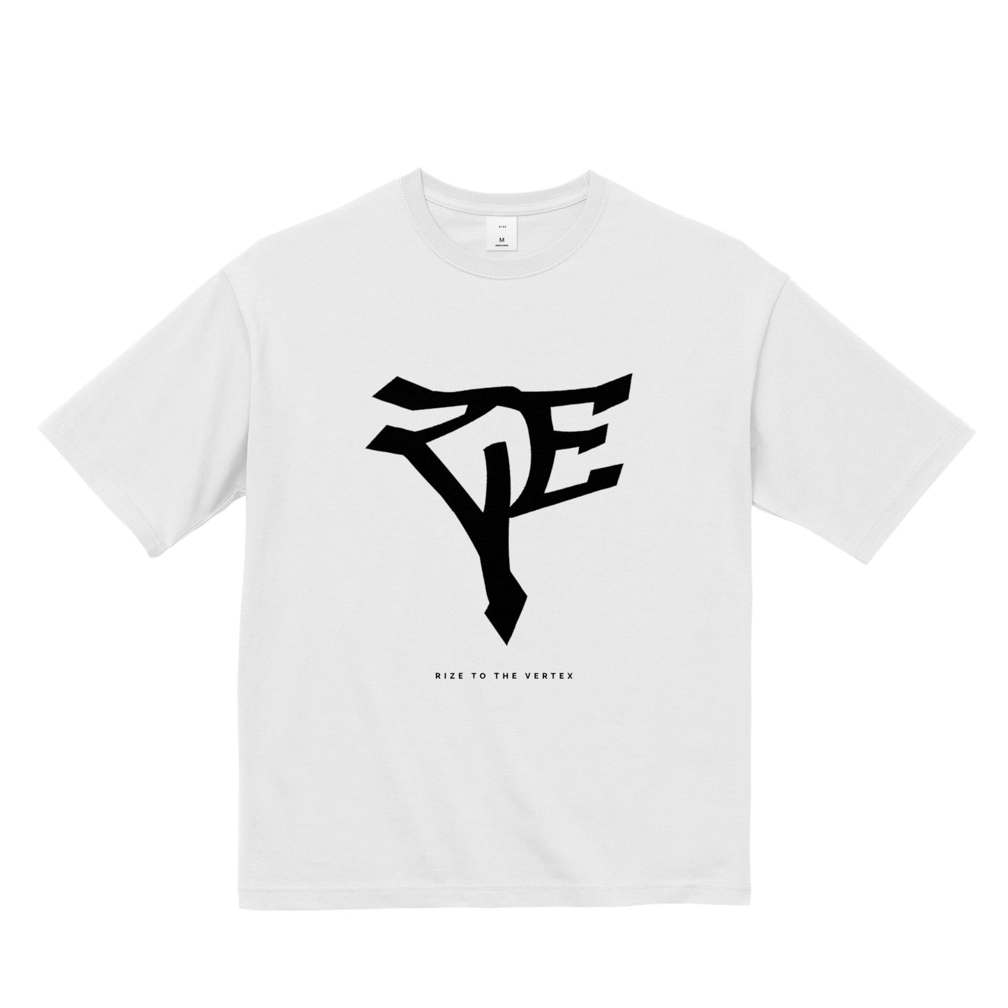 RIZE FRONT BIG LOGO TEE -WHITE-