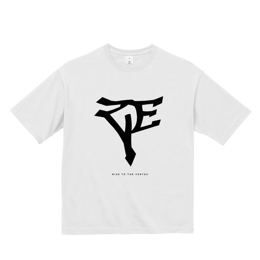 RIZE FRONT BIG LOGO TEE -WHITE-