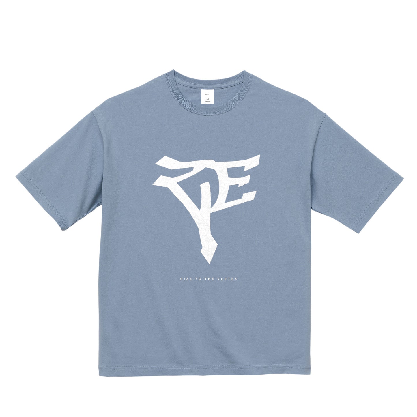 RIZE FRONT BIG LOGO TEE -ACID BLUE-