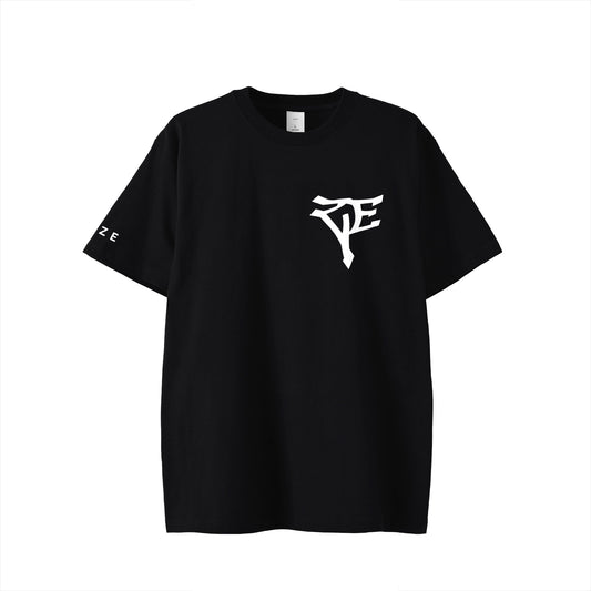 RIZE CHEST LOGO TEE -BLACK-