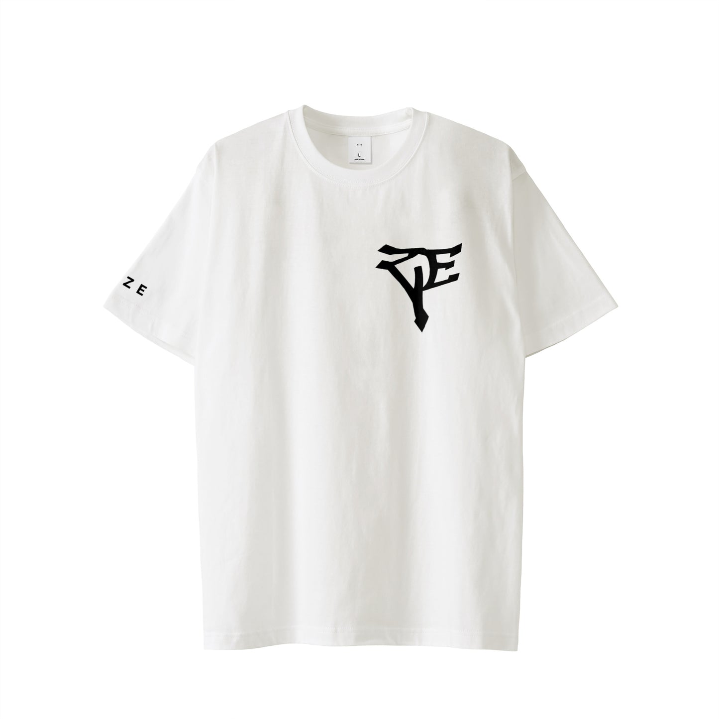 RIZE CHEST LOGO TEE -WHITE-