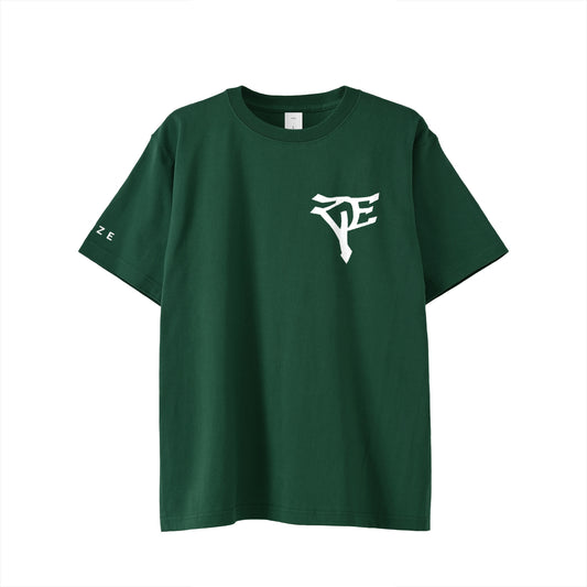 RIZE CHEST LOGO TEE -GREEN-